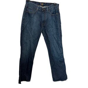 Lucky Brand 181 Relaxed Straight Denim Jeans Size 32x30 Dark Wash Mens Casual Pa